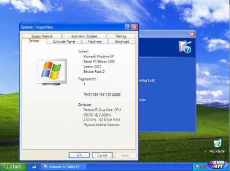 Windows XP Tablet PC 2005 VL original MSDN