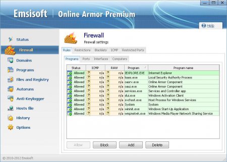 Online Armor Premium Firewall 5.5.0.1557