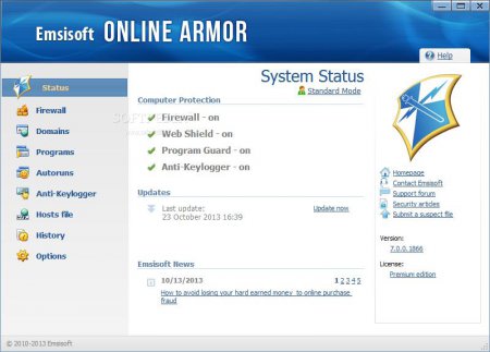 Online Armor Premium Firewall 5.5.0.1557