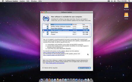 Mac OS X Leopard 10.5.8 (DMG-образ установленной системы)