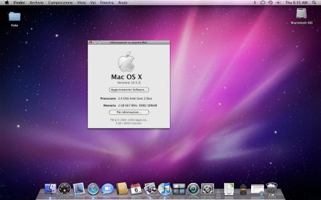 Mac OS X Leopard 10.5.8 (DMG-образ установленной системы)