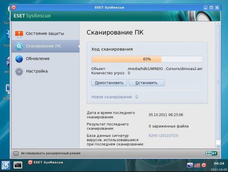 ESET NOD32 LiveCD v.7043