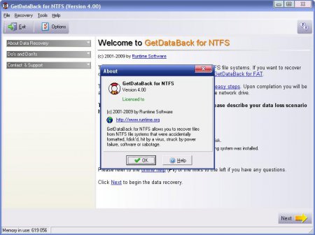 GetDataBack NTFS 4.0.0.3 Portable