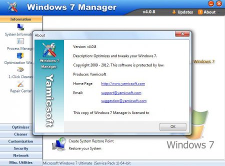 Windows 7 Manager v4.0.6 Final + Portable