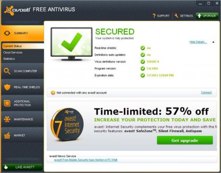 Avast! Free Antivirus 7.0.1468 Beta