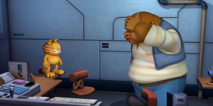 Гарфилд космический. Космический спецназ Гарфилда Garfield's Pet Force 2009. Гарфилд в космосе.