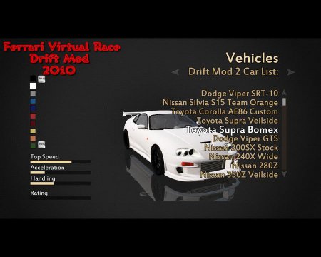 Ferrari Virtual Race Drift Mod 2
